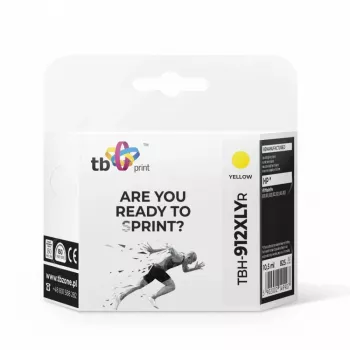 Inkoustová kazeta TB kompatibilní s HP OfficeJet Pro 8025 912XL, žlutá repasovaná