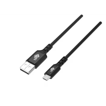 Kabel USB0-Micro USB 2 m, silikonový, černý, Quick Charge