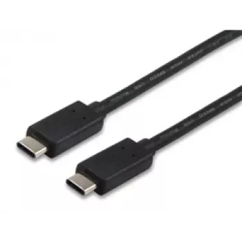 Equip USB 2.0 Type-C kabel, 1 m, 1 m, USB C, USB C, USB 2.0, Male/Male, černý