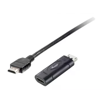 Adaptér DisplayPort na HDMI Equip, 0,2 m, DisplayPort, HDMI, samec, samice, 1920 x 1080 pixelů