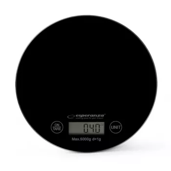 Esperanza EKS003K kuchyňská váha černá plochý povrch Rotondo elektronická kuchyňská váha
