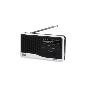 Radio Eltra model Asia White — portable FM/AM radio, mains and battery power
