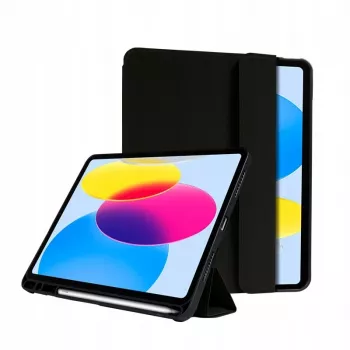 Pouzdro Folio Crong FlexFolio CRG-FXF-IPD109-BLK pro iPad 10.9 (2022) / iPad 11 (2025), 27,7 cm (10,9 inch), držák Apple Pencil, černé