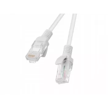 Síťový kabel LANBERG Cat6 RJ-45 na RJ-45, lanková měď, U/UTP, 1,5 m, bílý