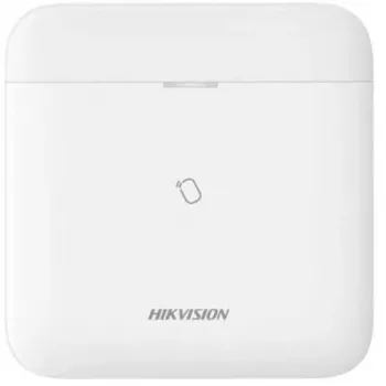 Hybridní bezdrátový ústředna Hikvision AX PRO, 96 bezdrátových zón, 8 drátových zón, Wi-Fi, 868 MHz, 4G, bílá (DS-PWA96-M-WE)