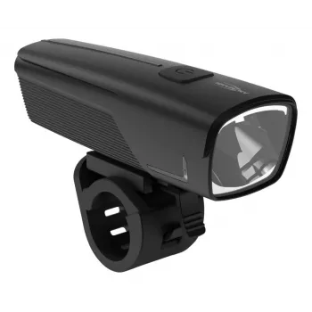 ANSMANN 1600-0524 LED přední světlo na kolo, 50 lx, 2600 mAh, 2 W, černá