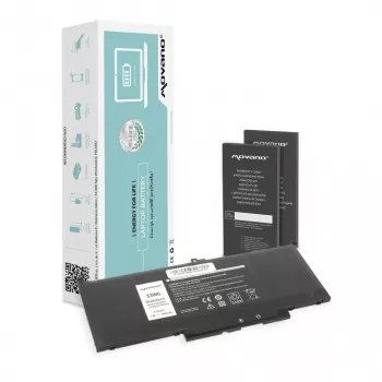 MITSU Battery MYJ96 for Dell Latitude 7390 7490 - 7200 mAh (53 Wh)