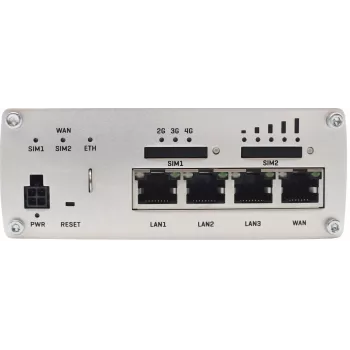 Průmyslový 4G LTE-A Cat 6 router Teltonika RUTX09 s 4portovým Gigabit switchem, Dual SIM, GNSS