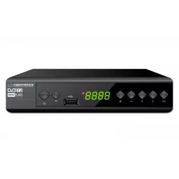 Digitální tuner/dekodér ESPERANZA DVB-T2 H.265/HEVC