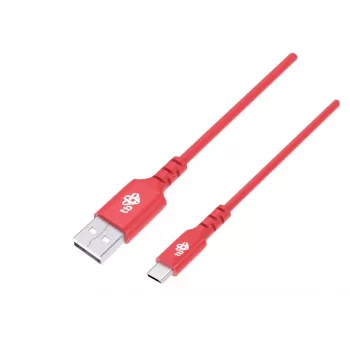 TB USB-C na USB-C kabel 1 m červený 100W PD rychlé nabíjení a synchronizace dat