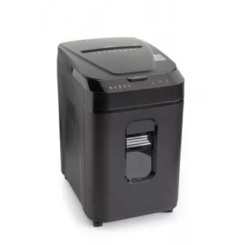 WALLNER skartovačka AF160 C2 Cross-Cut, 160 listů automatický podavač, bezpečnostní stupeň P-4, koš 26 l, černá