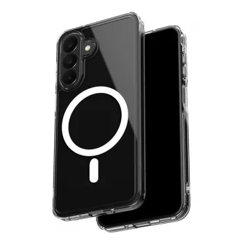 Magnetické průhledné pouzdro Crong Hybrid Clear MagSafe pro Samsung Galaxy A27 5G, průhledné
