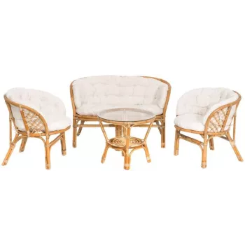 Zahradní lounge set 4Living Bahama 4dílný světle šedý