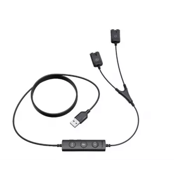 Trenérský kabel Yealink USB/QD pro řadu YHS (USB na QD) - černý
