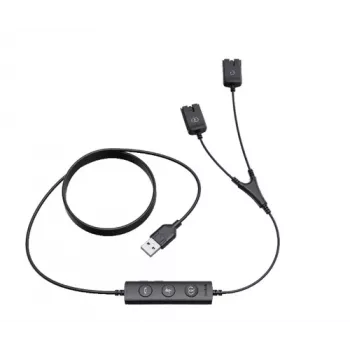 Trenérský kabel Yealink USB/QD pro řadu YHS (USB na QD) - černý