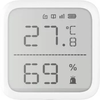 Senzor teploty a vlhkosti Hikvision DS-PDTPH-E-WE AX PRO