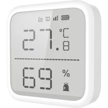Senzor teploty a vlhkosti Hikvision DS-PDTPH-E-WE AX PRO