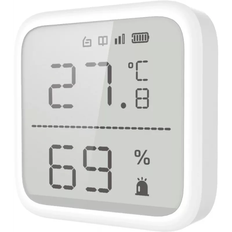 Senzor teploty a vlhkosti Hikvision DS-PDTPH-E-WE AX PRO