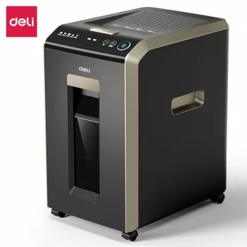 DELI ET089 skartovačka s křížovým řezem, 8 listů, 15L, černá