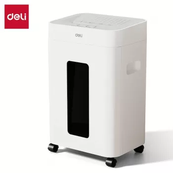 Deli ET048 skartovačka na papír Cross-Cut, 8 listů, 15 l, černá