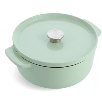 KitchenAid smaltovaný litinový hrnec 26 cm 6,0 l, pistáciová
