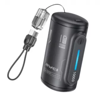 AWEI WP-117 power banka 10000mAh 22.5W 3C2xUSB-C černá