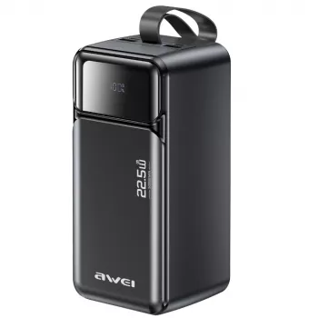 AWEI PA-106 power banka 50000mAh 22.5W PD 3xUSB-C černá