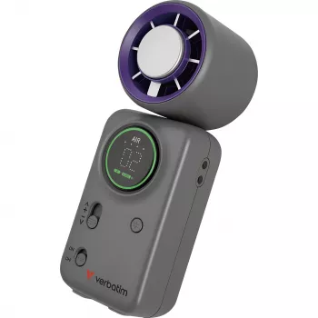 Verbatim Cool'n'Go Ice Touch Mini ruční ventilátor (fialovo-šedý)