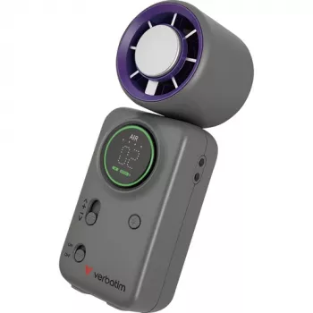 Verbatim Cool'n'Go Ice Touch Mini ruční ventilátor (fialovo-šedý)