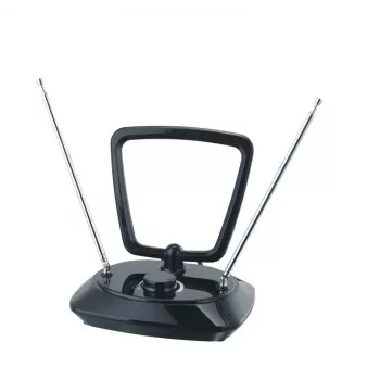 Philips SDV5200/12 pokojová TV anténa s 5G filtrem, DVB-T/T2, 1,85 m koaxiální kabel, černá