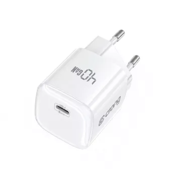 CRONG NEO GaN 40W USB-C PD 3.2 nástěnná nabíječka s AVS – bílá