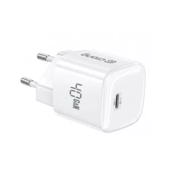 CRONG NEO GaN 40W USB-C PD 3.2 nástěnná nabíječka s AVS – bílá