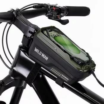 WILDMAN GX200 brašna na rám kola s držákem na telefon, zelená