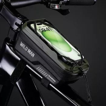 WILDMAN GX200 rámová brašna na kolo s držákem na telefon, Desert