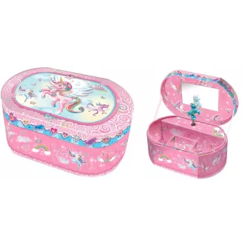 Pecoware Oval Music Box - Unicorn