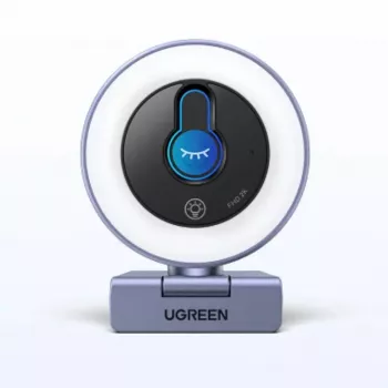 UGREEN CM910 Webcam, 2K, 30FPS, LED Light, Built-in Microphone