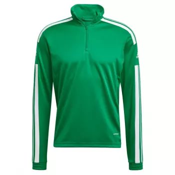 Tréninková mikina adidas Squadra 21 zelená pánská s dlouhým rukávem a čtvrtinovým zipem L