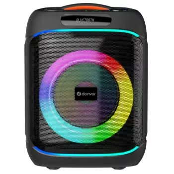 DENVER BPS-170 400W Bluetooth party reproduktor s RGB světly, TWS, karaoke, FM rádiem, vstupy USB/SD/AUX/Mikrofon