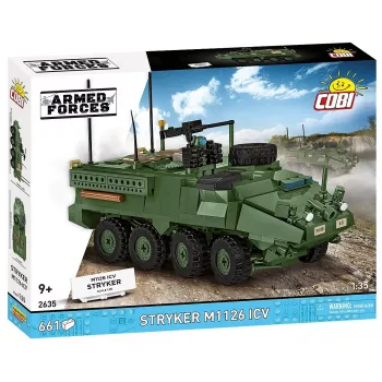 COBI Stryker M1126 ICV 1:35 měřítko model vojenského vozidla stavebnice