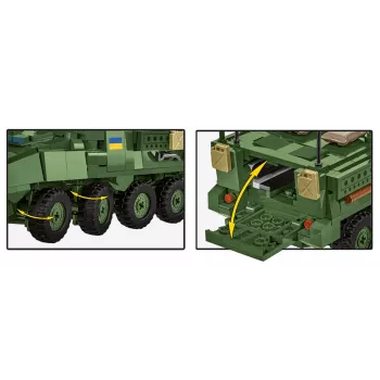 COBI Stryker M1126 ICV 1:35 měřítko model vojenského vozidla stavebnice