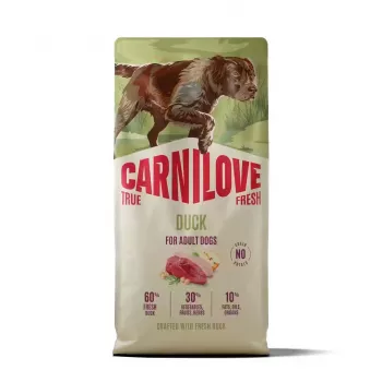 CARNILOVE TRUE FRESH suché krmivo pro psy s kachnou pro dospělé psy všech plemen 12 kg