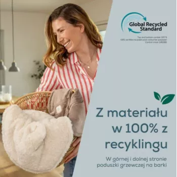 Vyhřívaný polštář Beurer HK 165 Huggy Creme | 3 stupně ohřevu, pratelný, Beurer Safety System