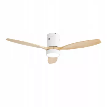 Stropní ventilátor Extralink Nature Flow 52 Smart WiFi, dřevo, 132 cm, ovládání aplikací