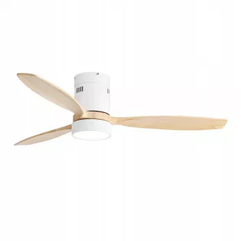 Stropní ventilátor Extralink Nature Flow 52 Smart WiFi, dřevo, 132 cm, ovládání aplikací