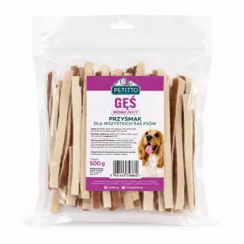 PETITTO Soft Goose Sandwiches Dog Treats