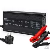 Inteligentní nabíječka baterií LiFePO4 Qoltec 12V 20A s LED indikací a aktivním chlazením