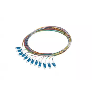 LANBERG Pigtail SM LC/UPC Semi-Tight 9/125 G657A1 12x2m vícebarevný
