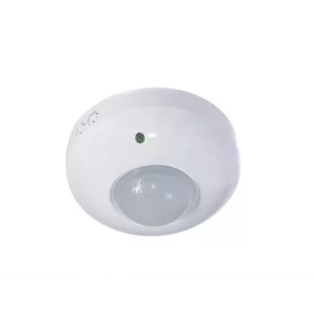 MACLEAN MCE19 stropní PIR pohybový senzor – detekce 360°, zátěž 1200 W žárovky / 300 W LED, nastavitelný čas a lux, bílá