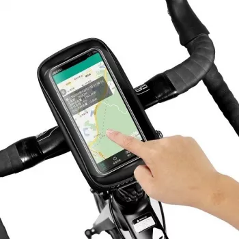 Pouzdro na kolo WILDMAN Bike Holder Case S E1 1L, černé – kompaktní rámová brašna na kolo se suchými zipy