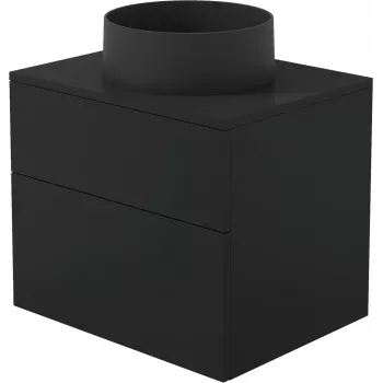 DEANTE Lofty White Wall-Mounted Vanity Unit with Composite Washbasin 360 mm